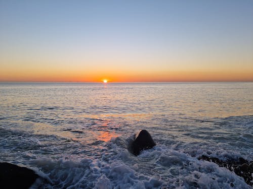 Free stock photo of beach, beach sunset, seawaves