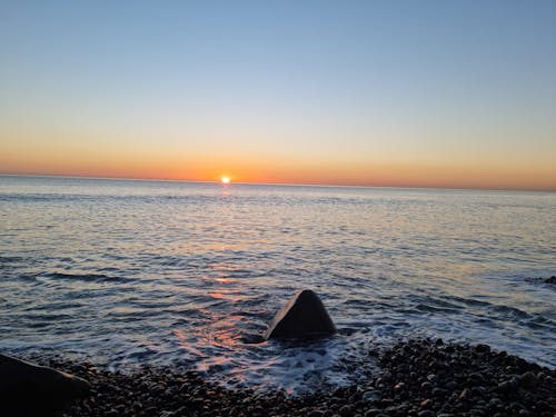 Free stock photo of beach sunset, beautiful sunset, seawaves