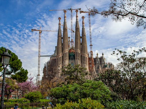 The Temple of the Holy Family in Barcelona, Spain