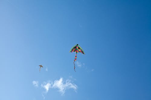 Kostenloses Stock Foto zu auf sendung, blauer himmel, fliegen