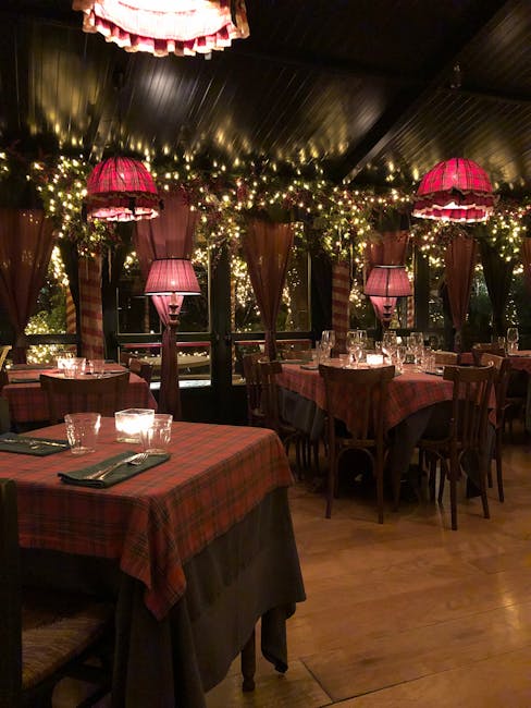 Elegant restaurant interior