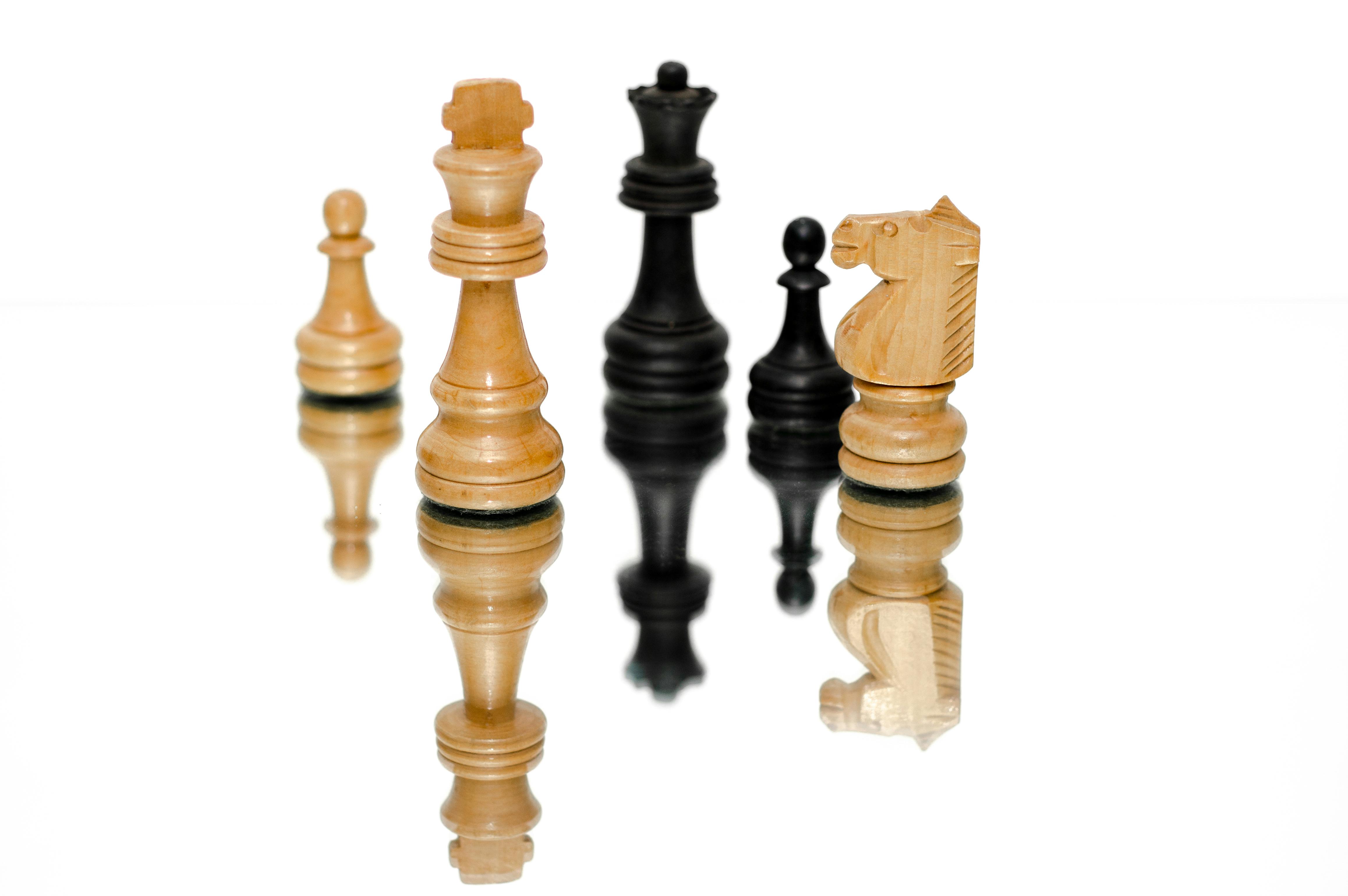 schwarz Schach Stück Ritter, Stock Bild