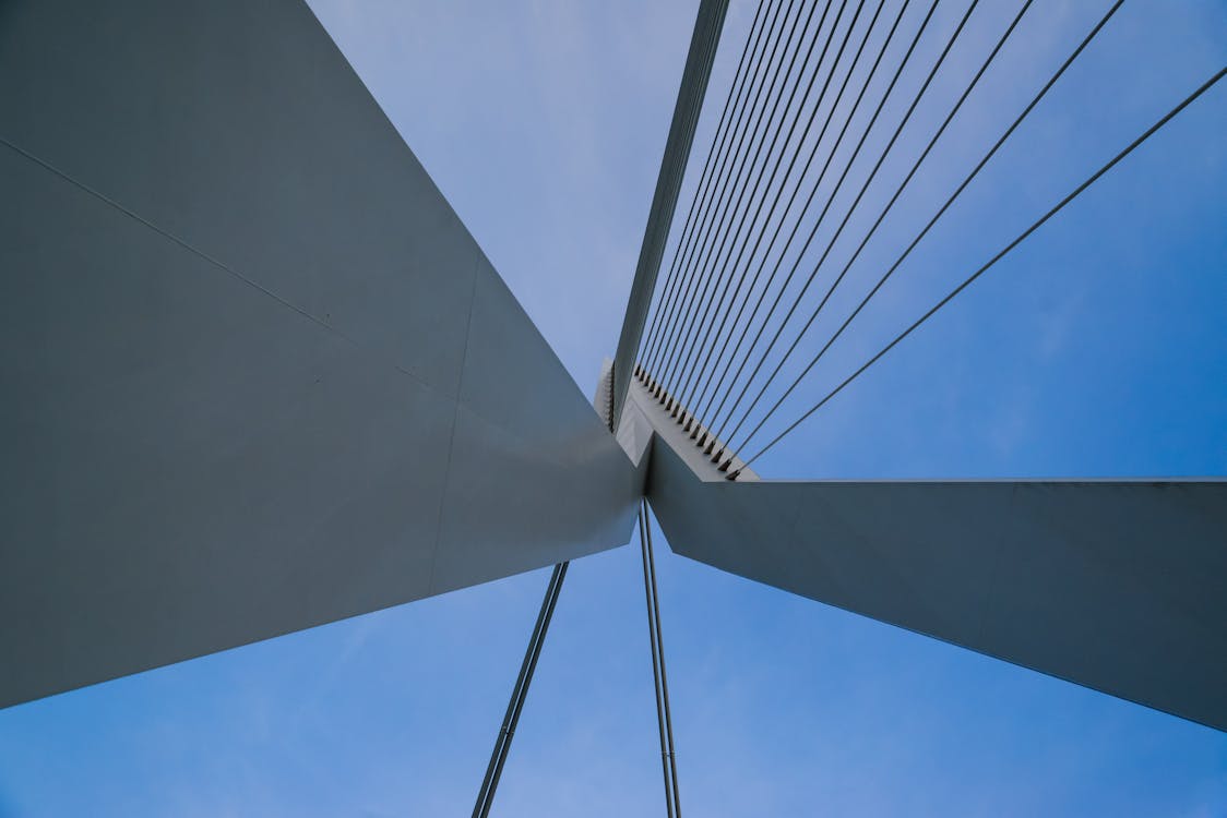 White Concrete Bridge Lining