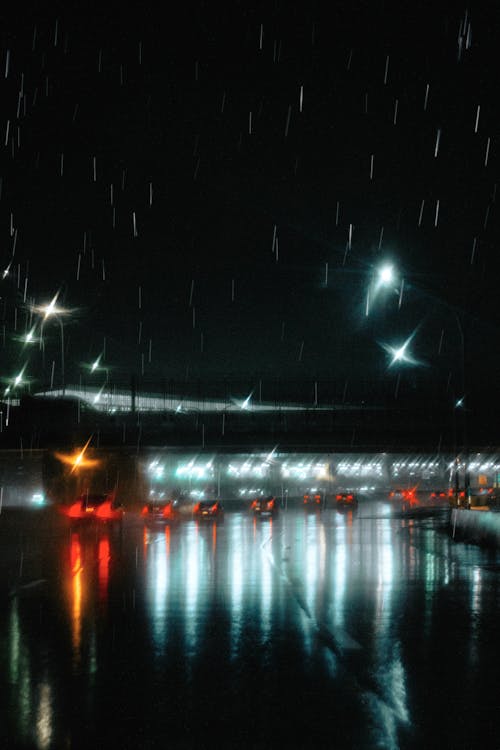 下雨, 交通系統, 垂直拍摄 的 免费素材图片
