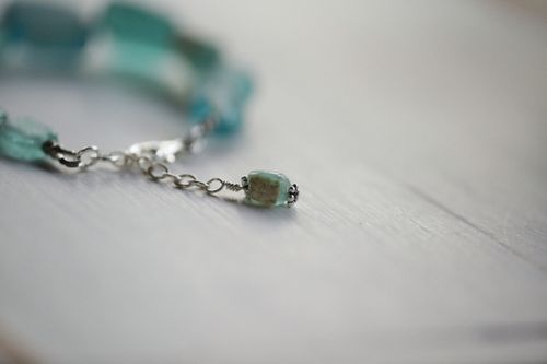 Free Close-up of a delicate gemstone bracelet with soft focus effect. Stock Photo