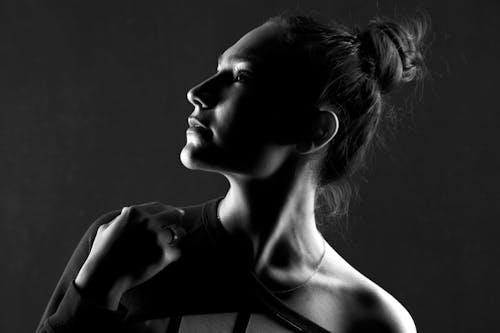 Free Grayscale Photo of Woman in Tank Top Stock Photo