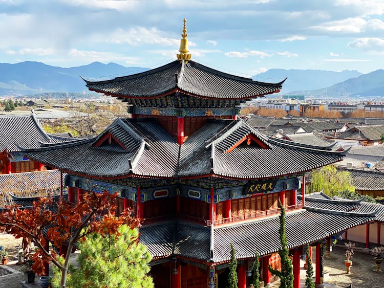 The Mufu Palace In Lijiang, China