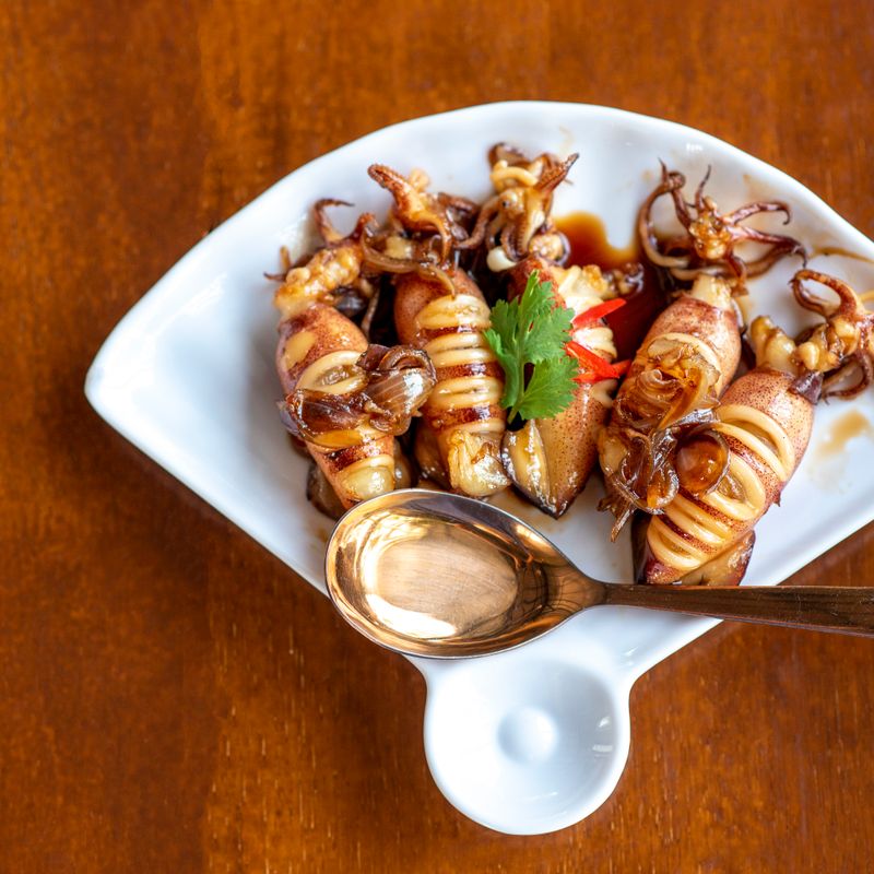 Instant Pot Squid and Rice-Stuffed Squid Rings