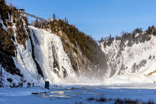 Photos gratuites de cascade, cascades, ciel bleu