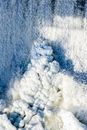 White Ice on Blue Body of Water