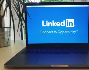 Digital platform displaying professional brand communication