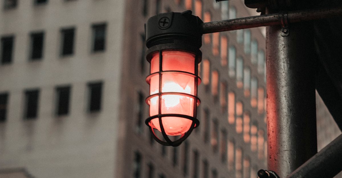 Red Light Near Building · Free Stock Photo