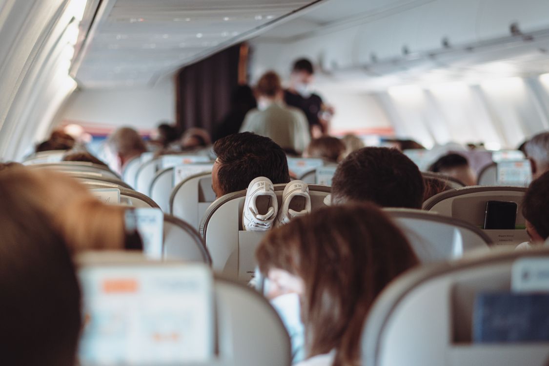 People Travelling In An Airplane Free Stock Photo people-travelling-in-an-airplane-free-stock-photo