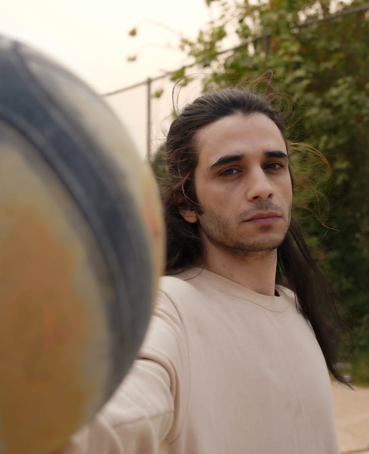 Portrait Of A Long Haired Man