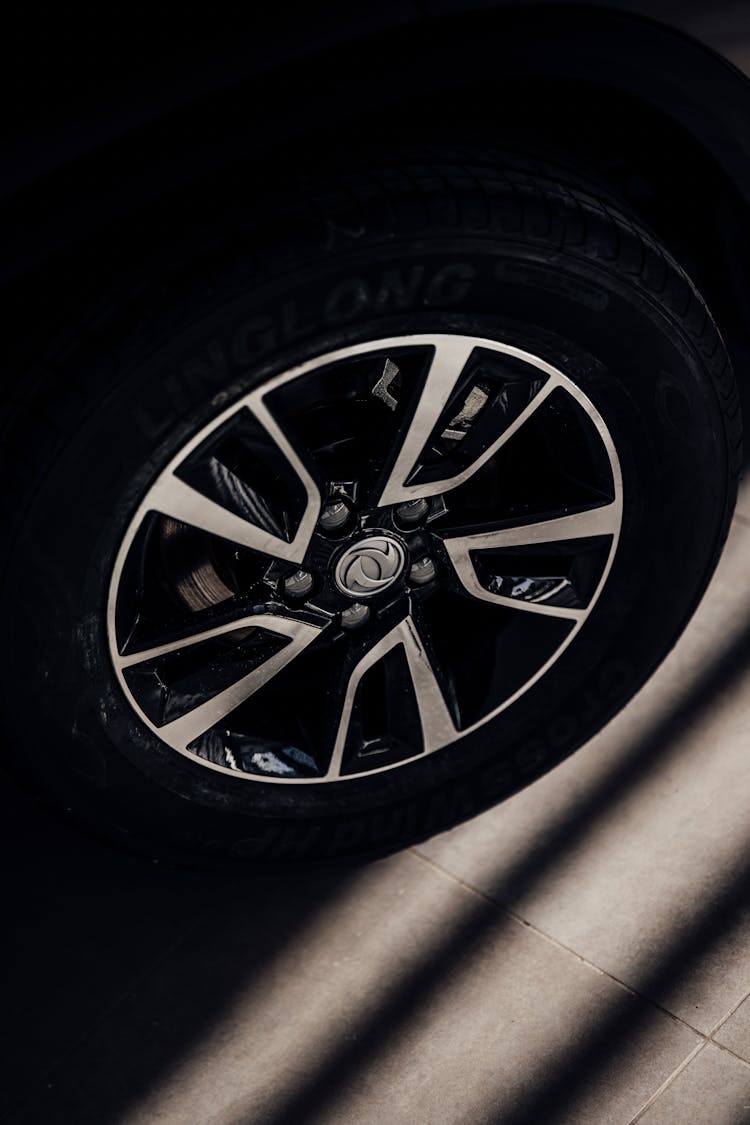 Silver And Black Car Wheel