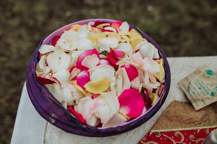 Bowl With Rose Petals