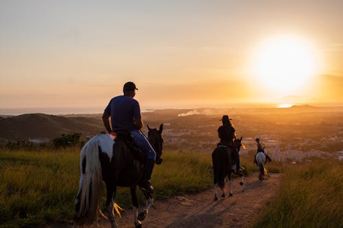 People Riding Horses