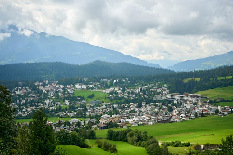 A Scenic Village In Italy