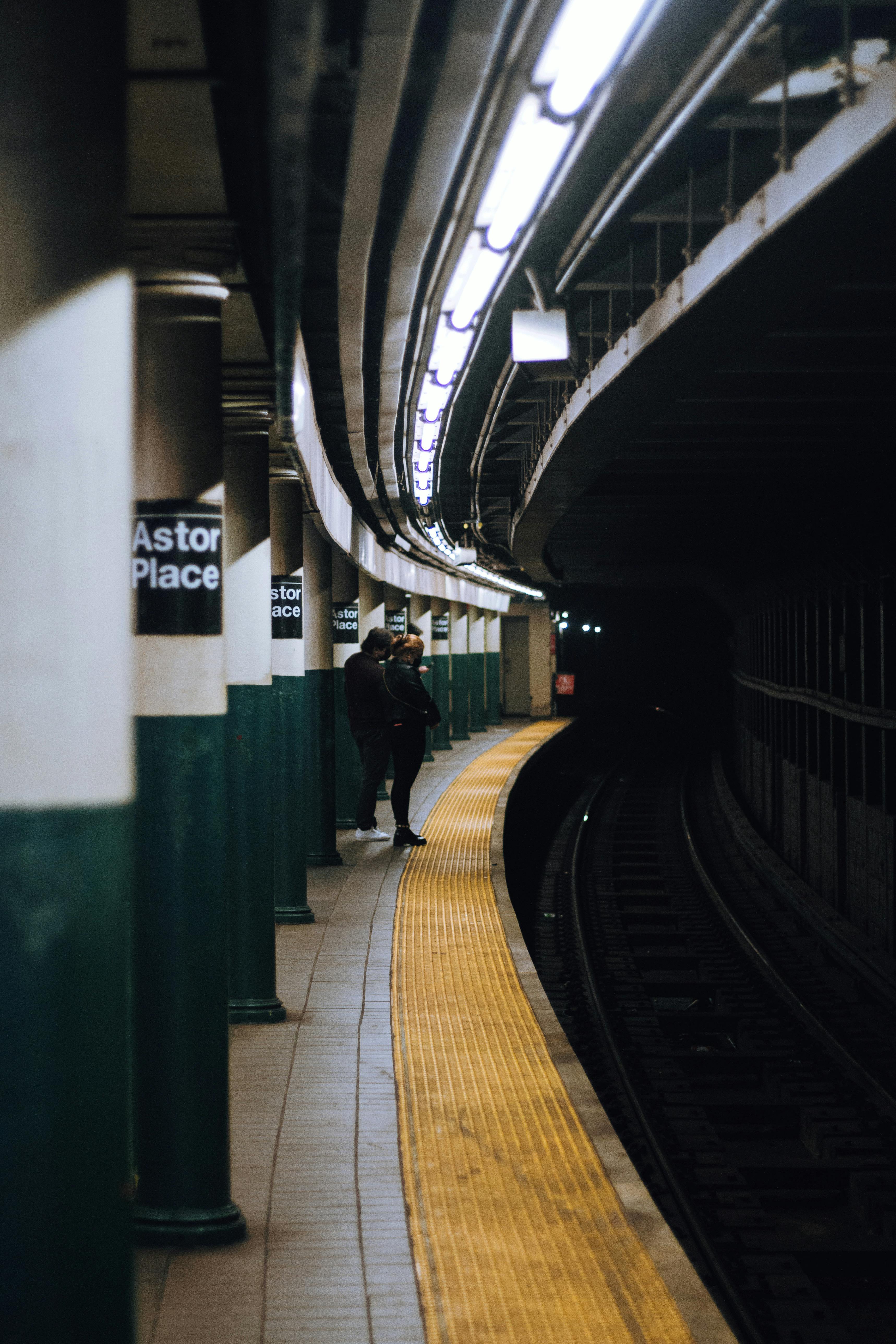 Platform of Prefontaine Metro Station in Montreal, Quebec · Free Stock ...