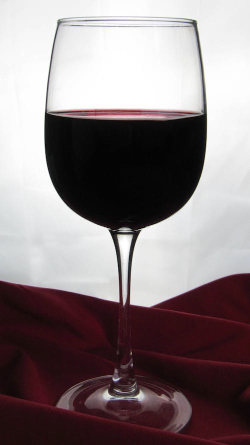 Close-up of Red Wine in a Glass