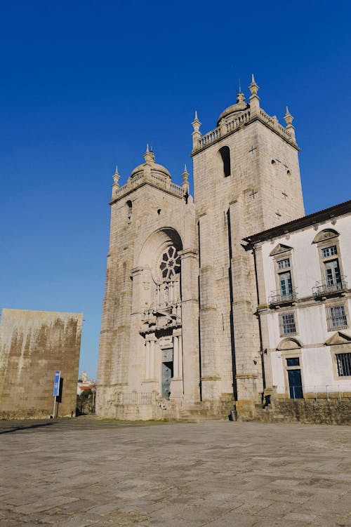 The Porto Cathedral under a Clear Blue Sky