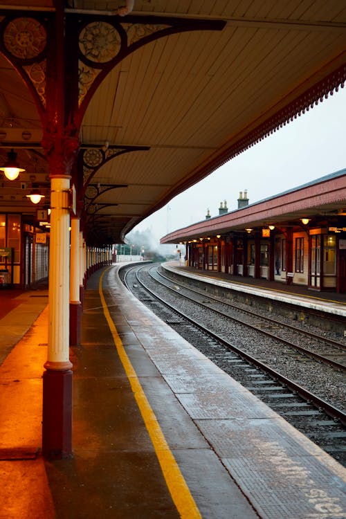 An Empty Train Station