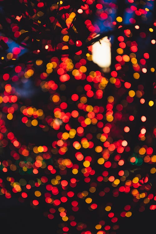 Red and Yellow Bokeh Lights