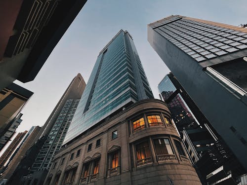 Low Angle Shot of Skyscrapers