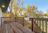 Brown wooden deck patio