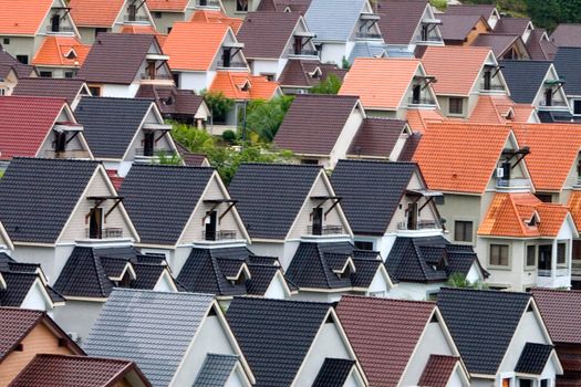 suburban house roof