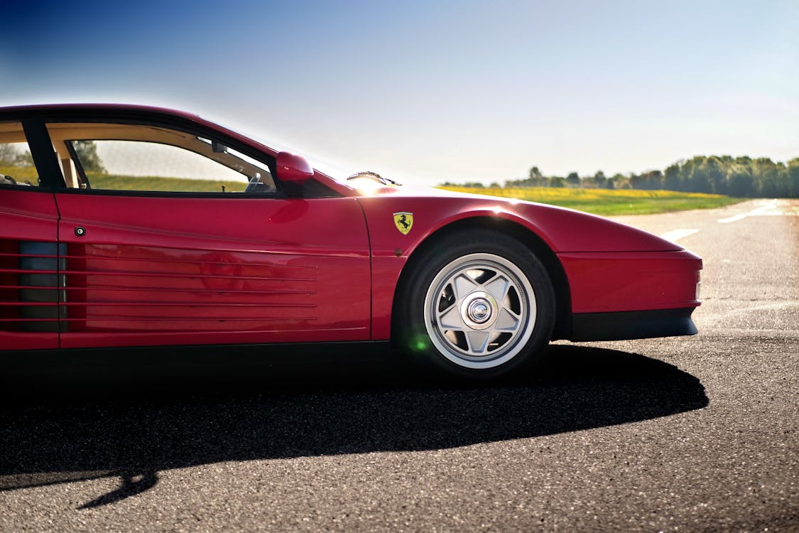  Ferrari Coupe on the road