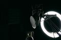 Studio microphone with a pop filter, photo by Jessica Lewis on Pexels