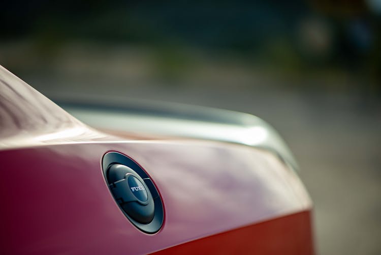 The Gas Cap Of A Dodge Challenger