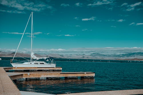 White Boat on Sea