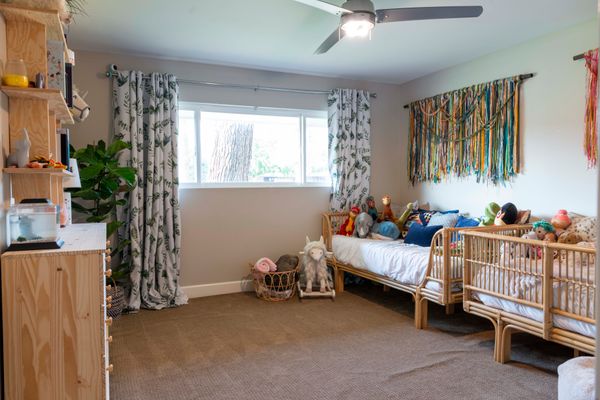 Bright colourful kids bedroom