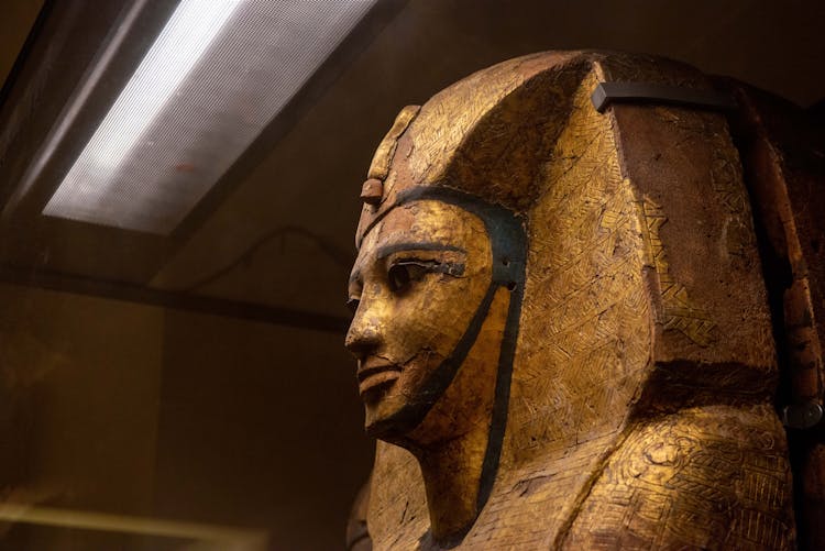 A Statue Of An Egyptian Pharaoh