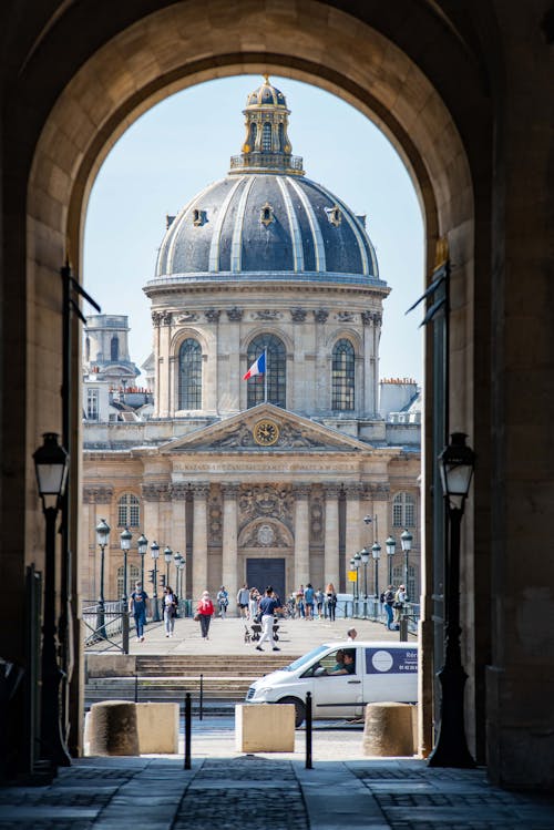 Free  Institut de France seen from Louvre  Stock Photo