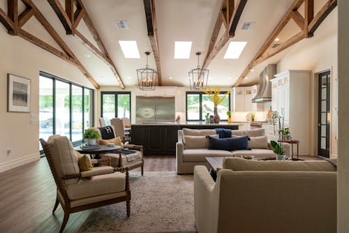 Living Room Interior With Beige couch