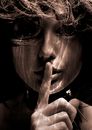 Grayscale Photo of Womans Face
