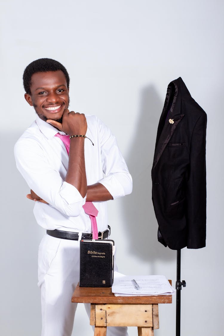 Young Elegant Man Smiling 