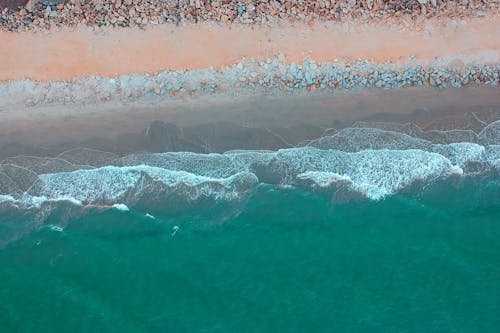 Free Bird's Eye View Beach Stock Photo