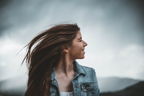 Portrait Photography of Woman Facing Right Side