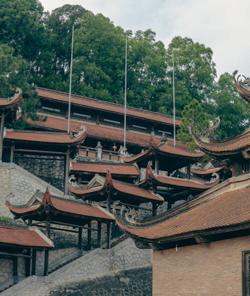 고대의, 불교 사원, 수직 쐈어의 무료 스톡 사진