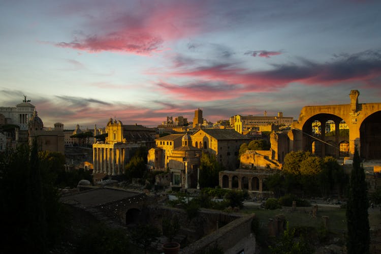 Roman Forum During Sunset