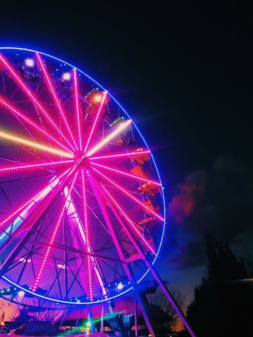 Free stock photo of amusement park, big wheel Stock Photo