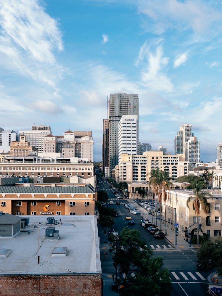 Building And Street In San Diego