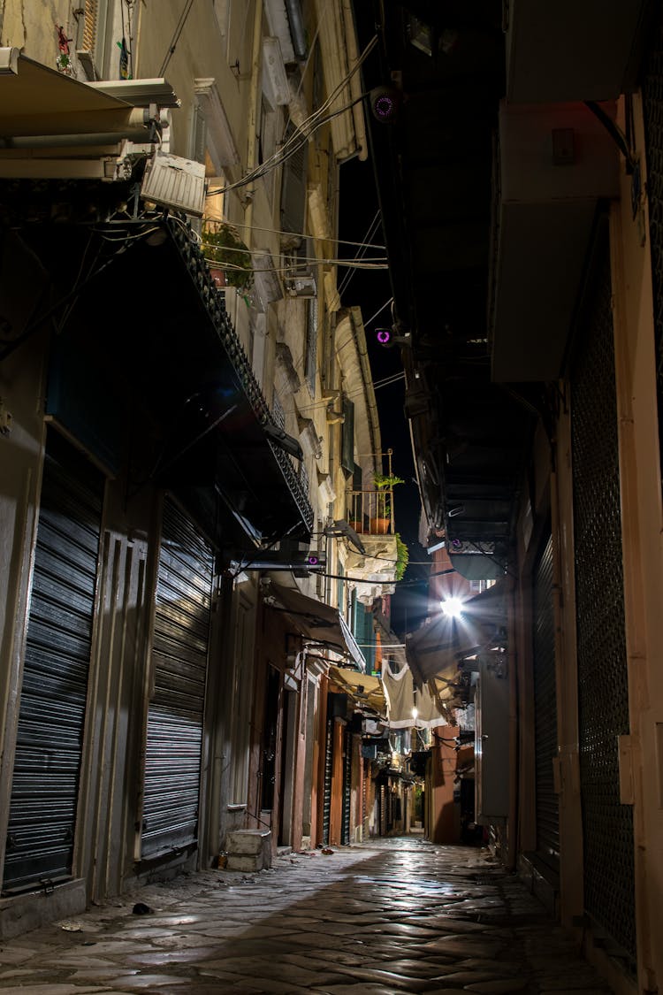 Narrow Street At Night