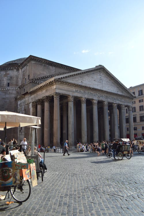 Free Pantheon Roman Ancient Building in Rome Stock Photo