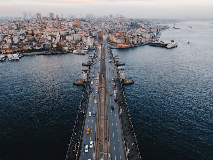 Galata Bridge In Istanbul