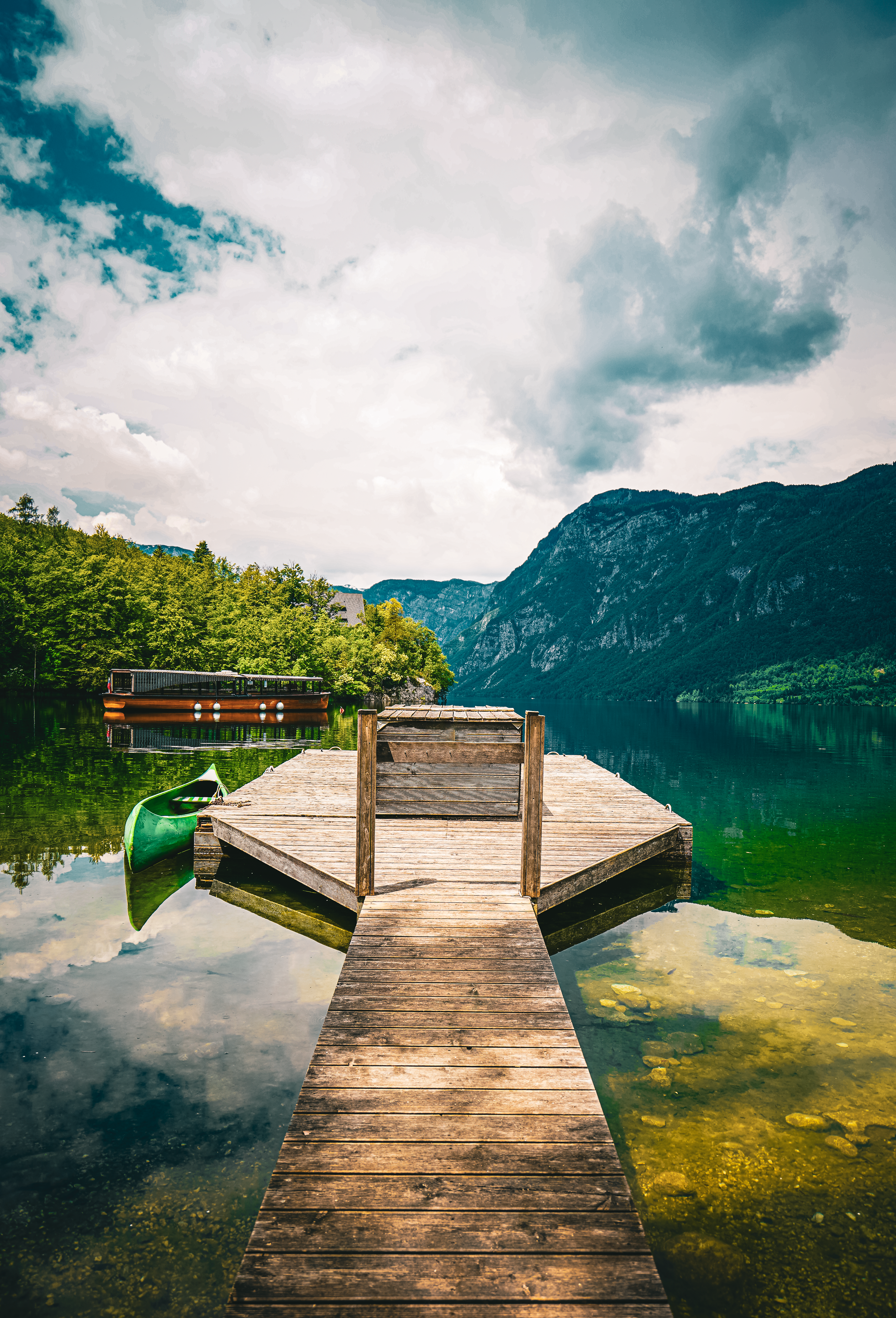 Wooden Walkway in the Middle of a Lake · Free Stock Photo